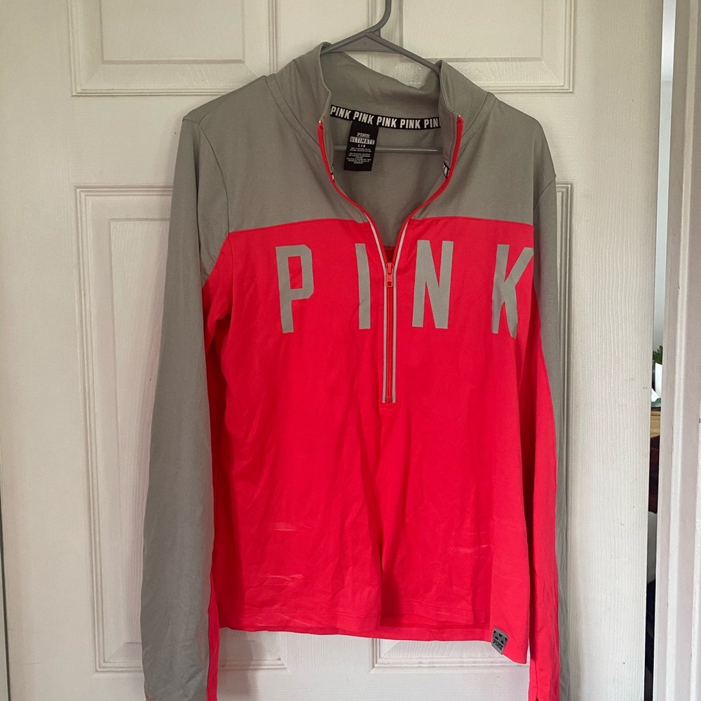 PINK Quarter zip sweater